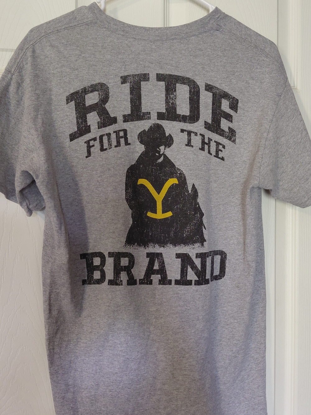 Ride For The Brand Gray Graphic Short Sleeve Tee